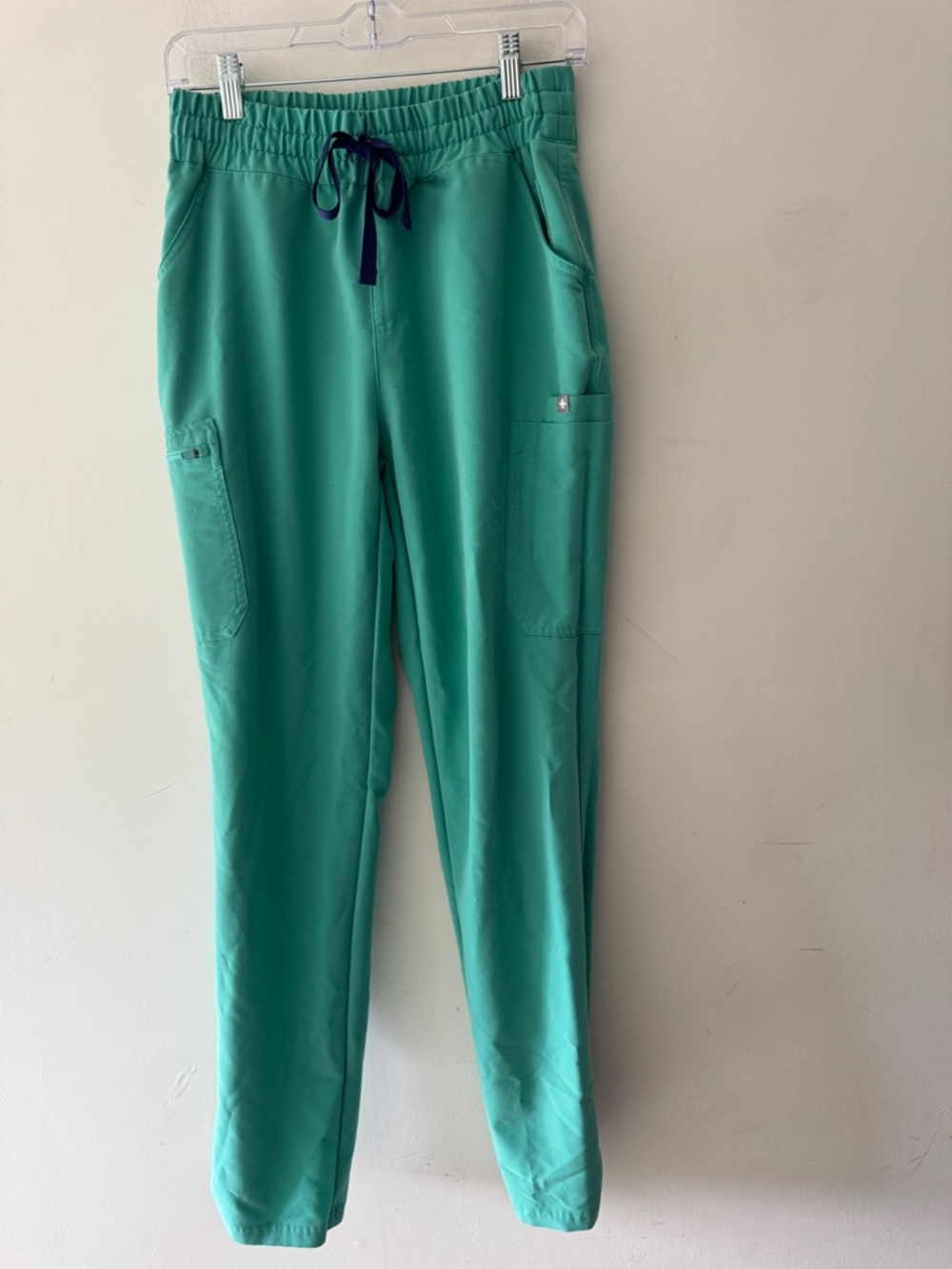 FIGS Yola High-Waisted Skinny Scrub Pants Mint Green
